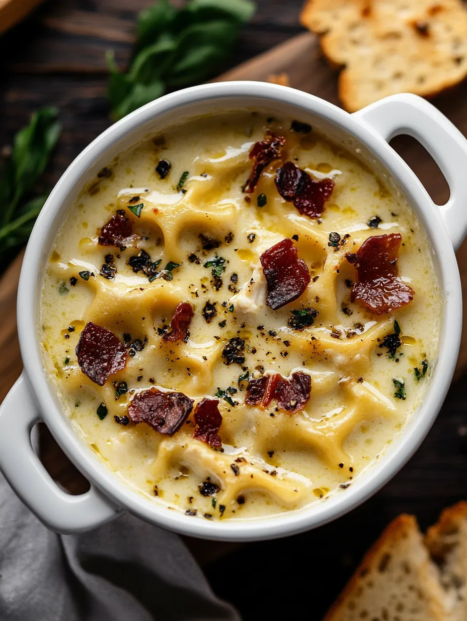 Creamy White Chicken Lasagna Soup Homemade