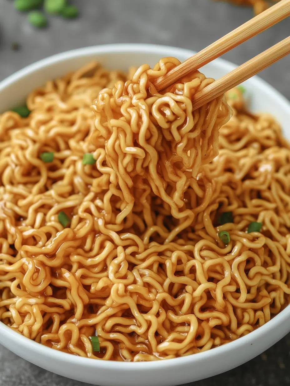 Easy Saucy Ramen Noodles