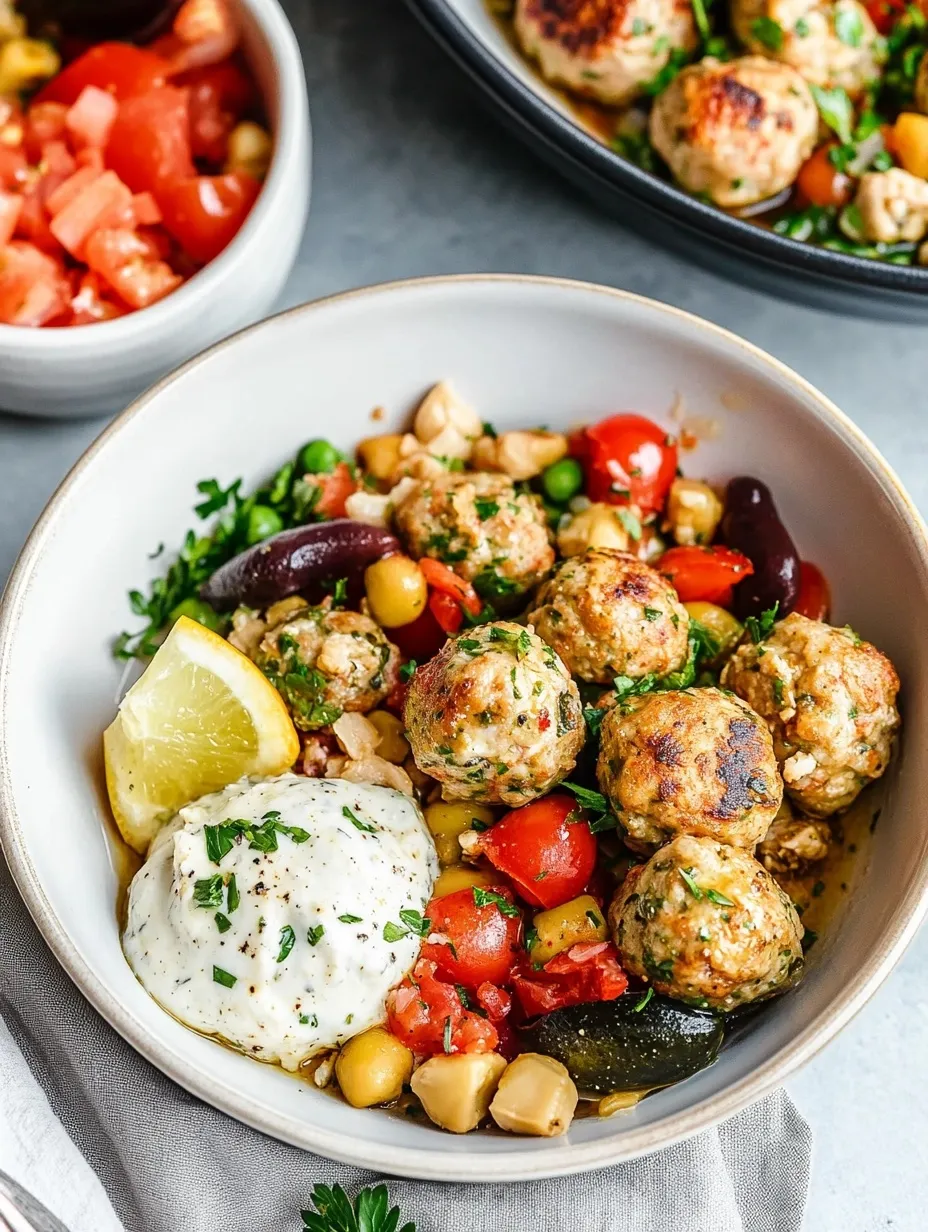 Mediterranean Chicken Meatballs Recipe