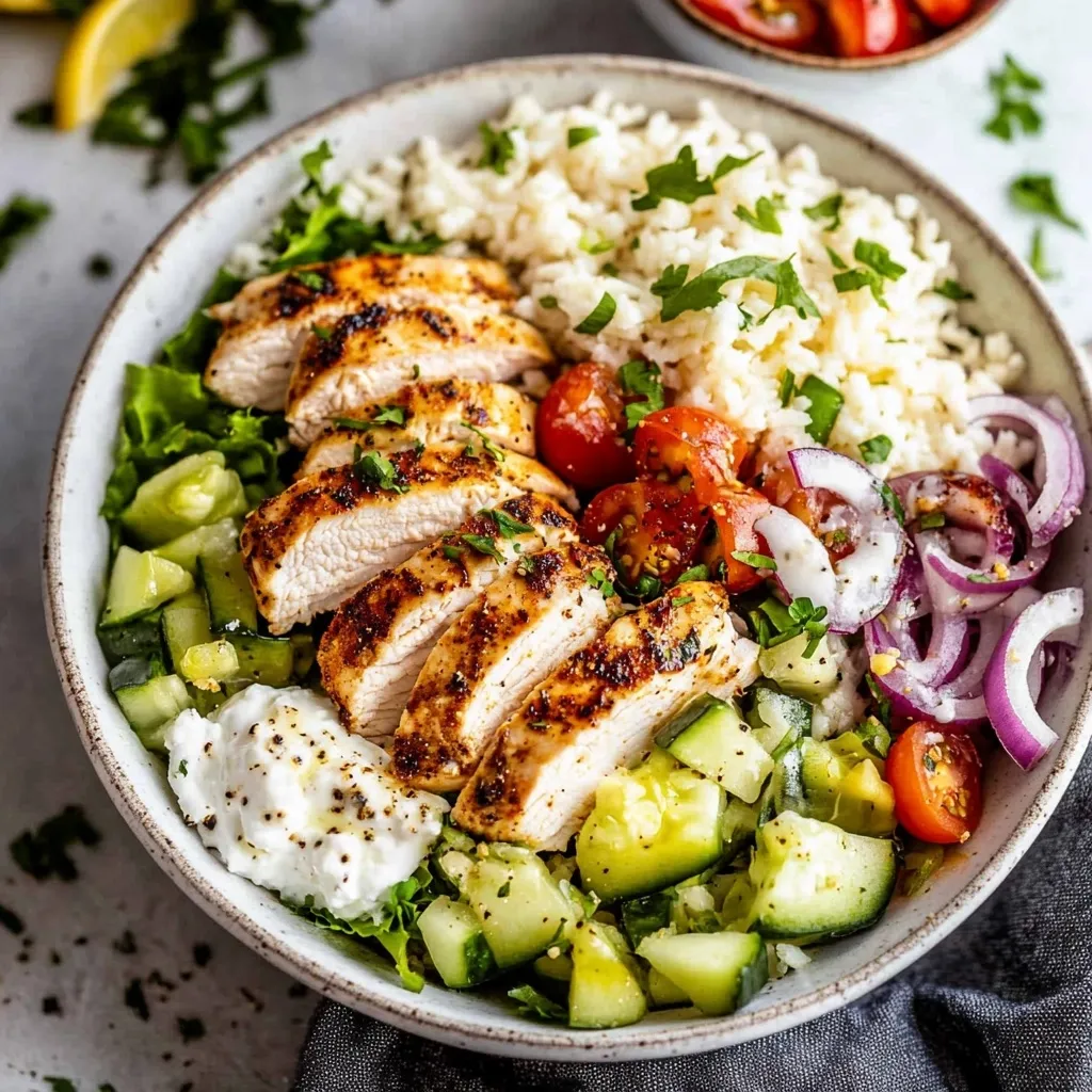 Greek Chicken Bowls