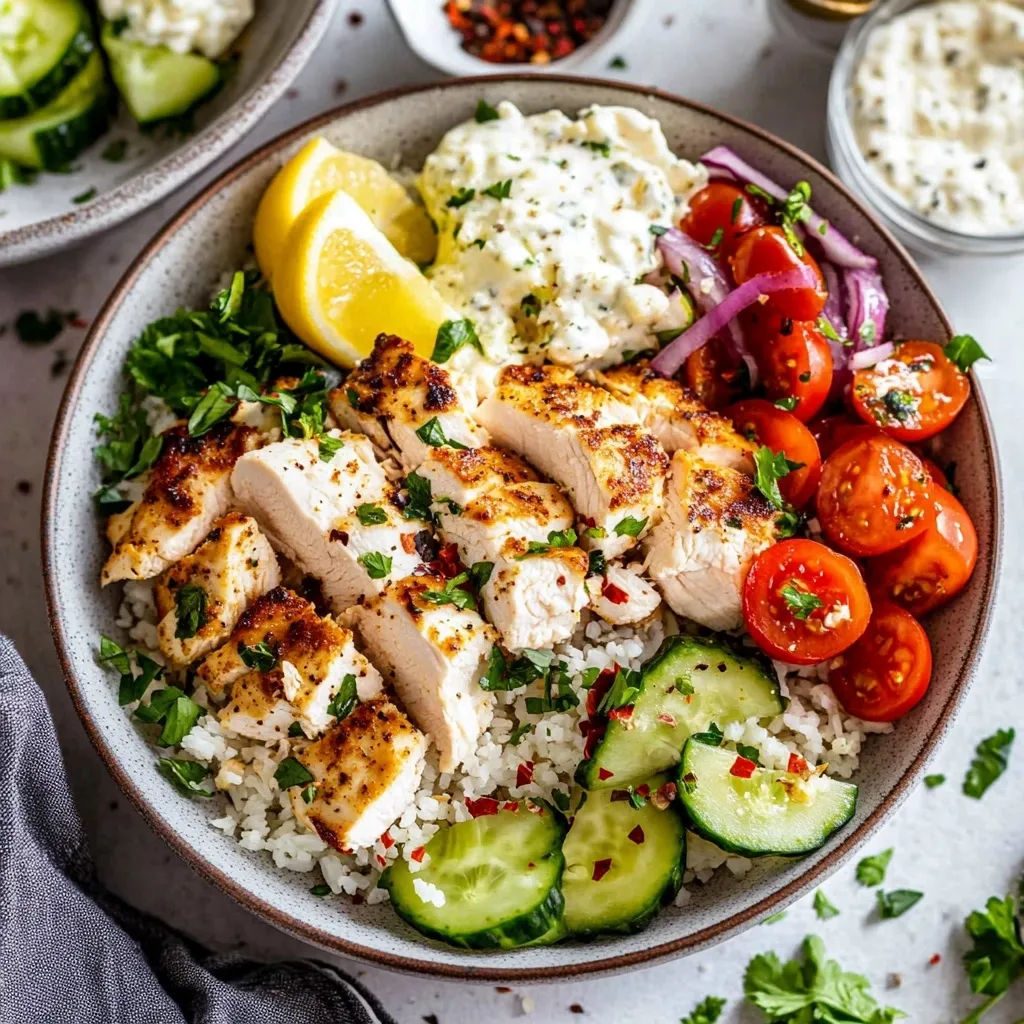 Greek Chicken Bowls Recipe