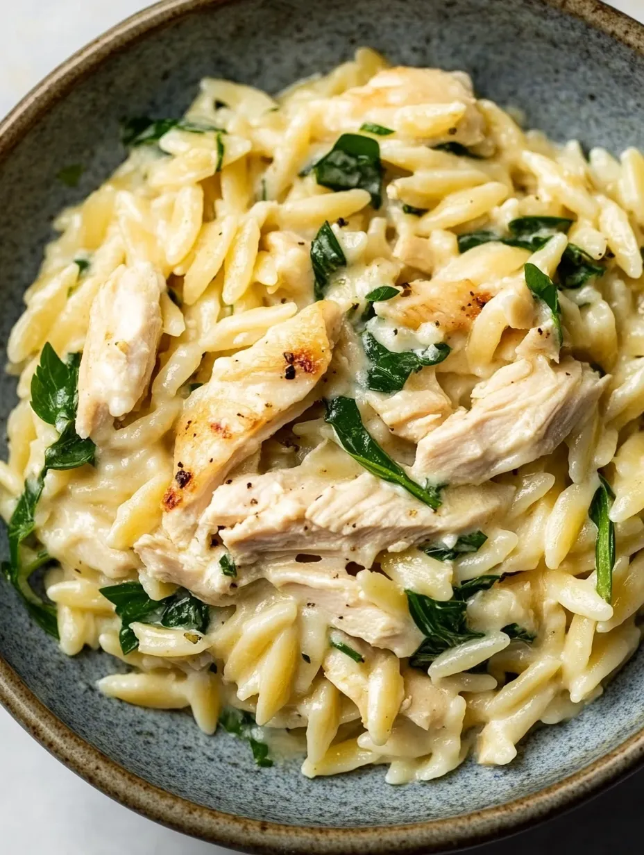 Boursin Orzo with Chicken Homemade