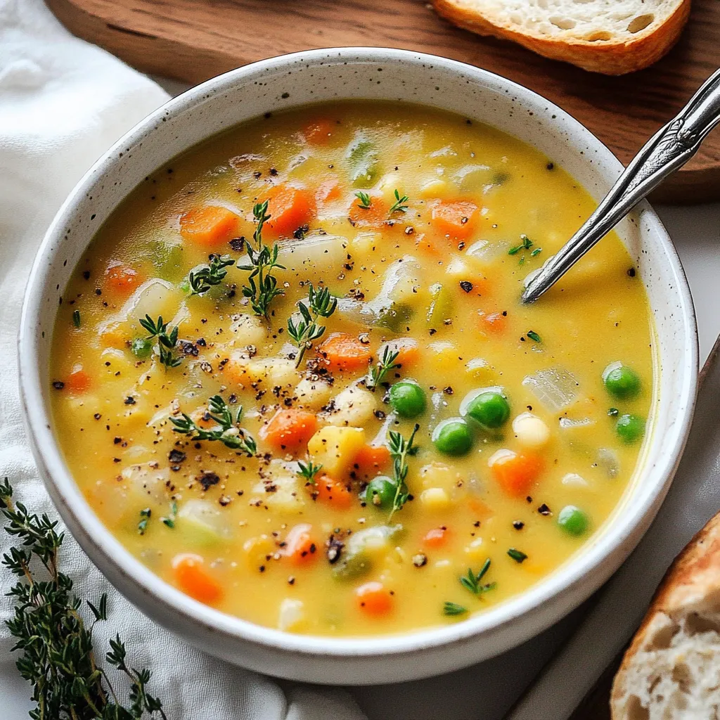 One-Pot Creamy Vegetable Soup