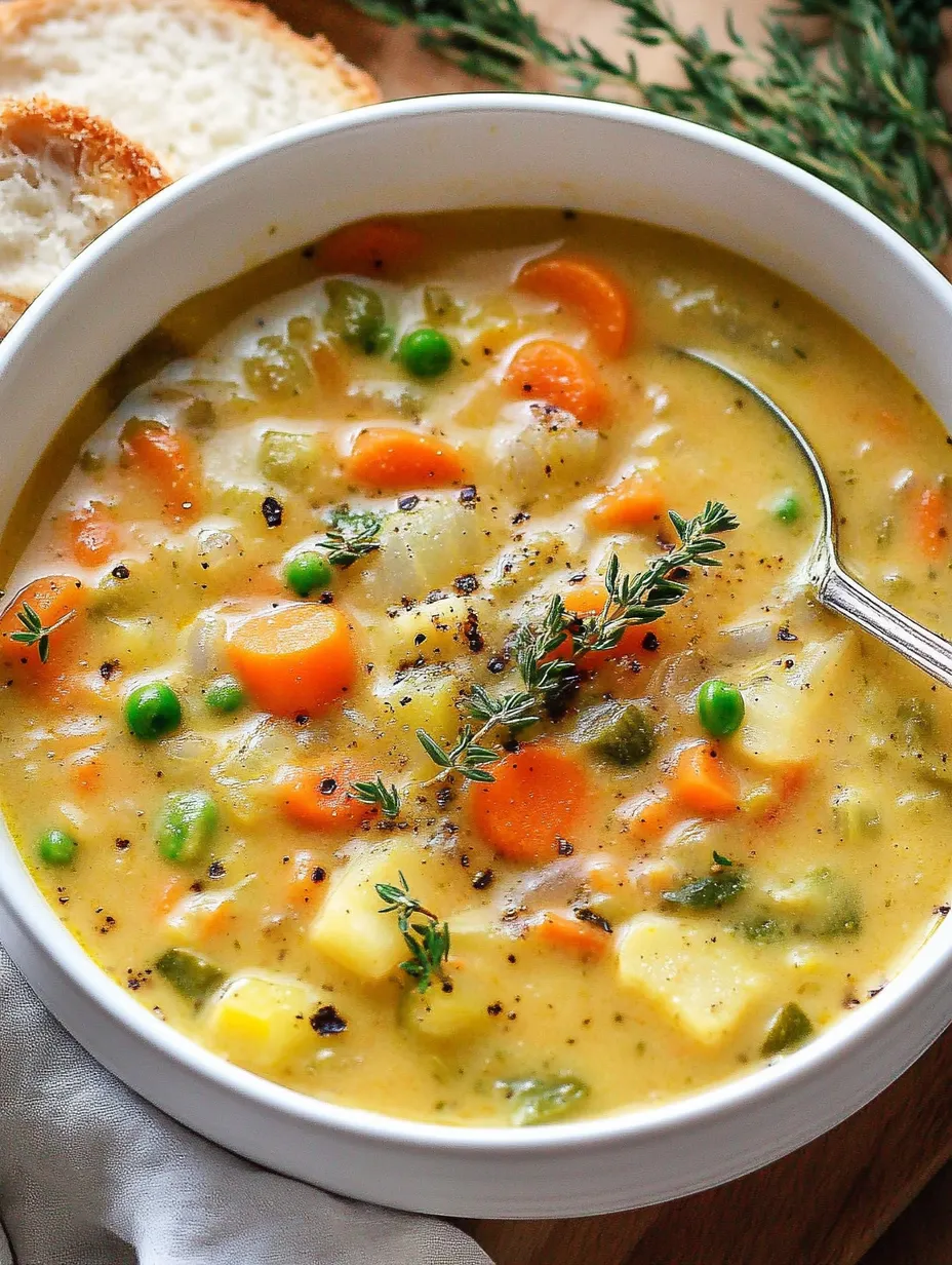 One-Pot Creamy Vegetable Soup Recipe