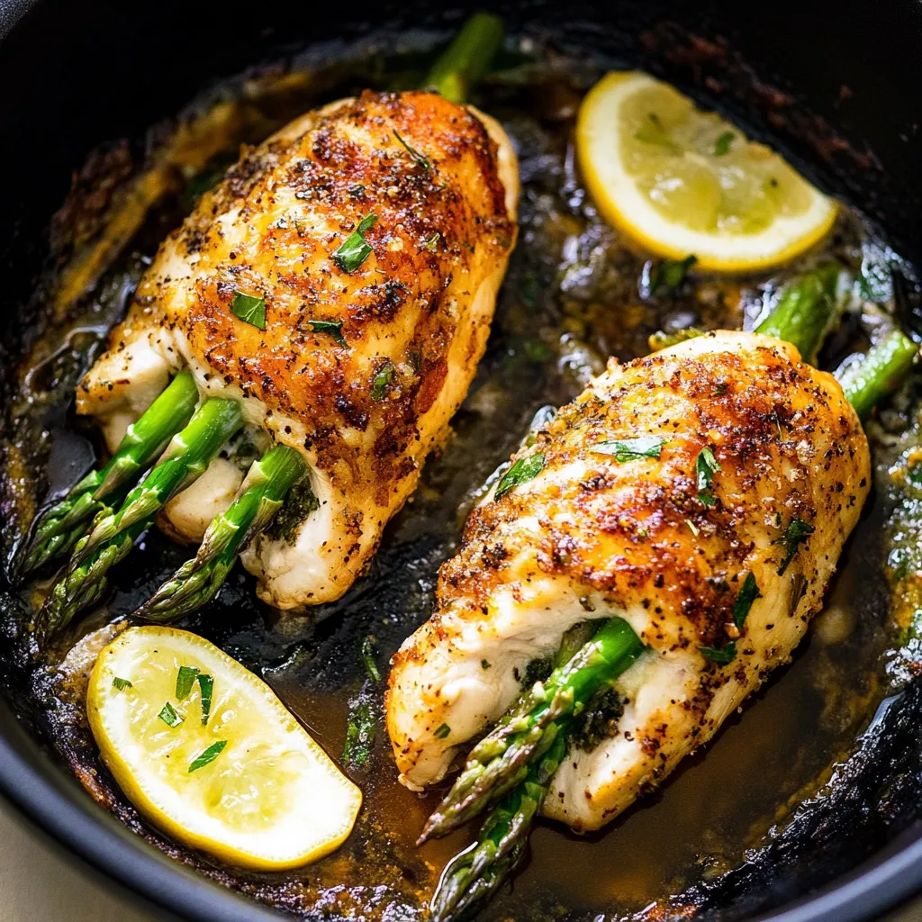 Asparagus Stuffed Chicken Homemade