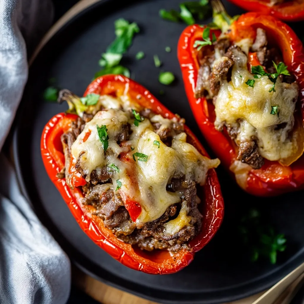 Cheesesteak Stuffed Peppers