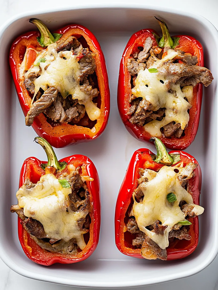 Cheesesteak Stuffed Peppers Recipe