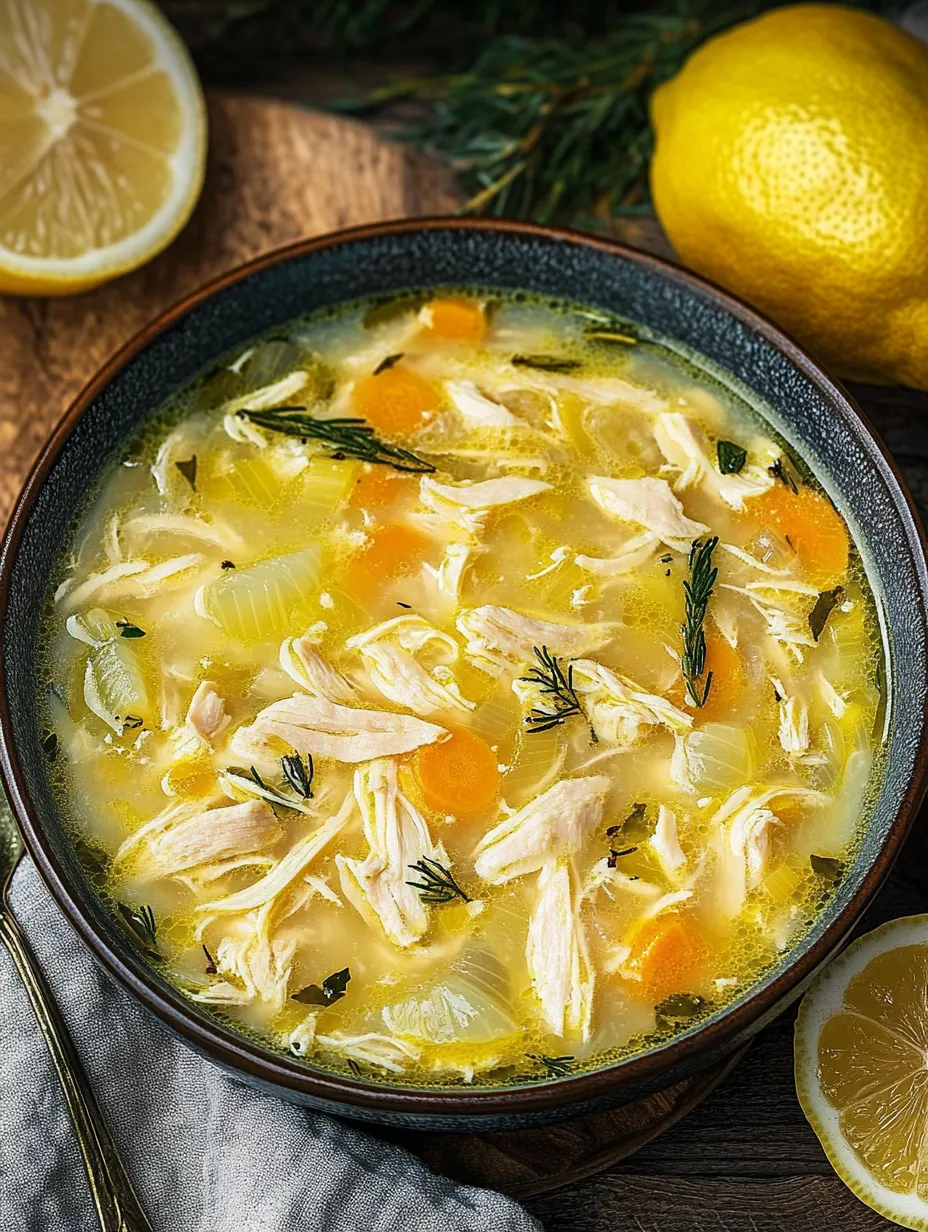 Avgolemono — Greek Lemon Chicken Soup Homemade