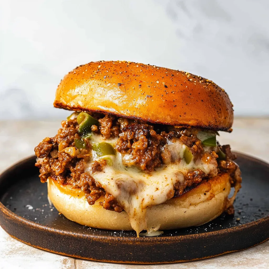 Philly Cheesesteak Sloppy Joes