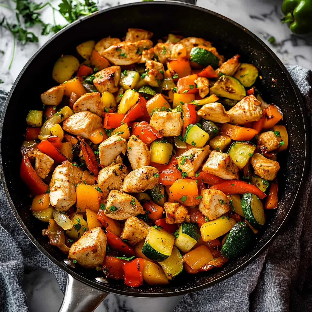 Chicken and Vegetables Skillet Recipe