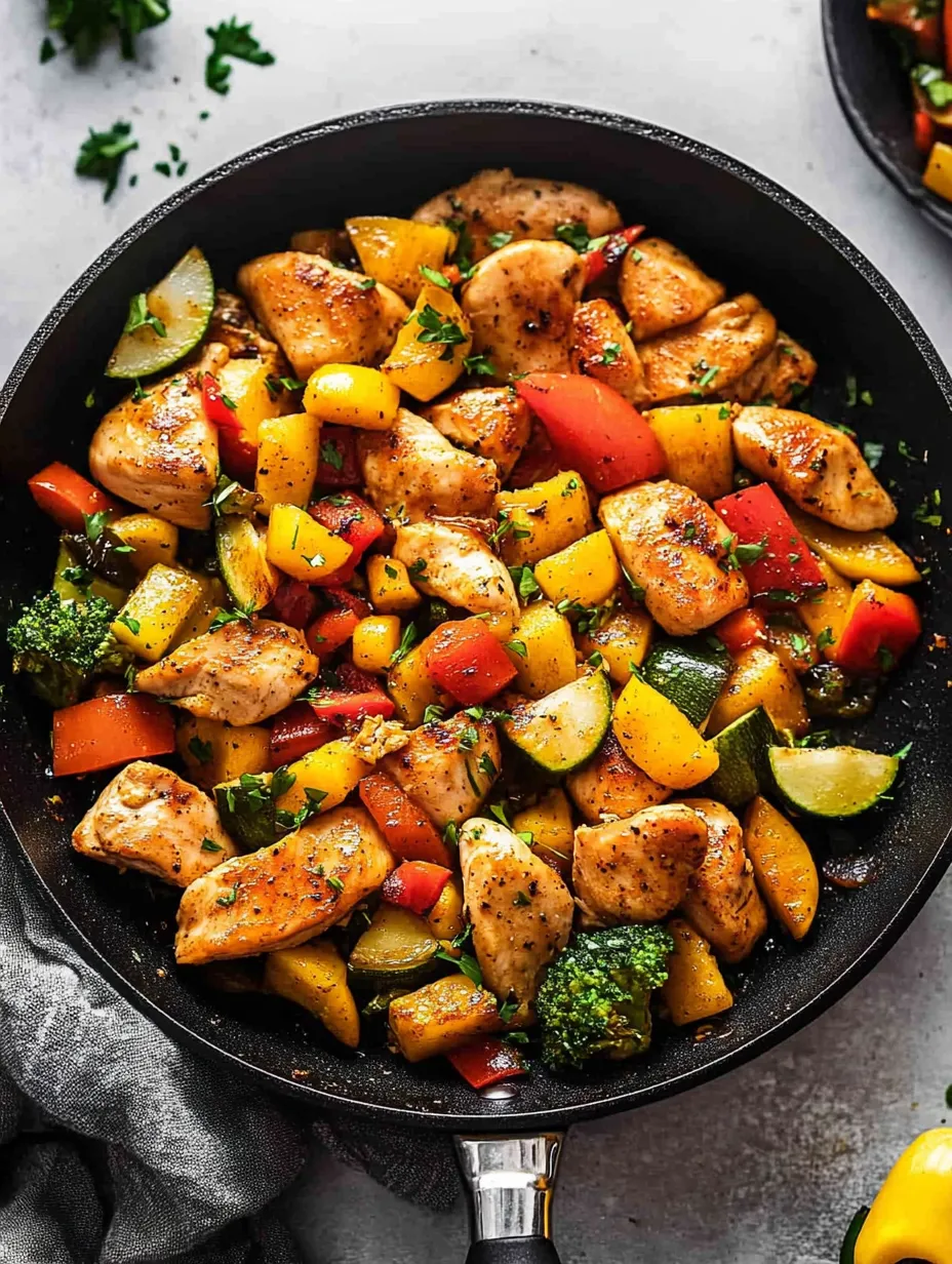 Chicken and Vegetables Skillet