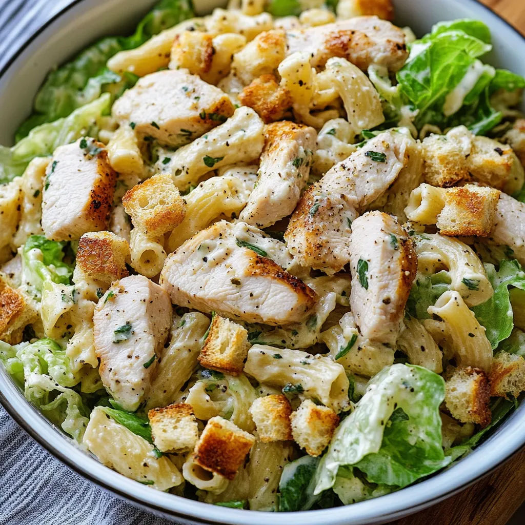 Chicken Caesar Pasta Salad