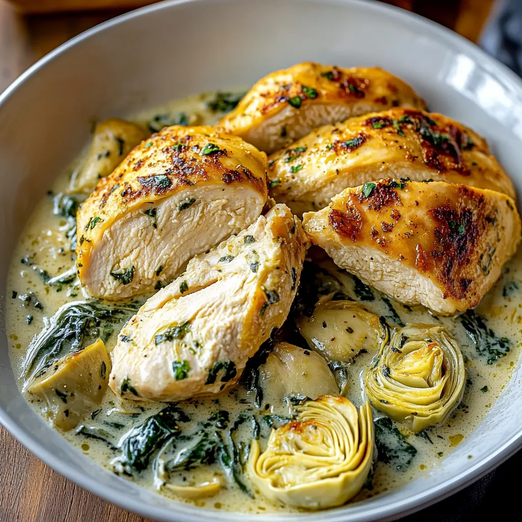 Spinach Artichoke Chicken