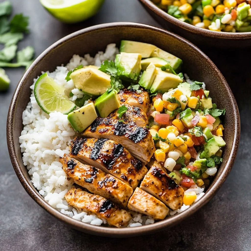 Honey Chipotle Chicken Rice Bowls