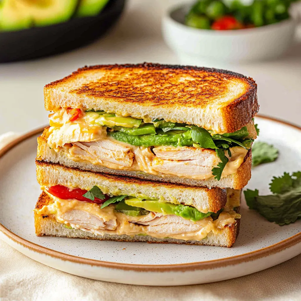 Chipotle Chicken Avocado Melt