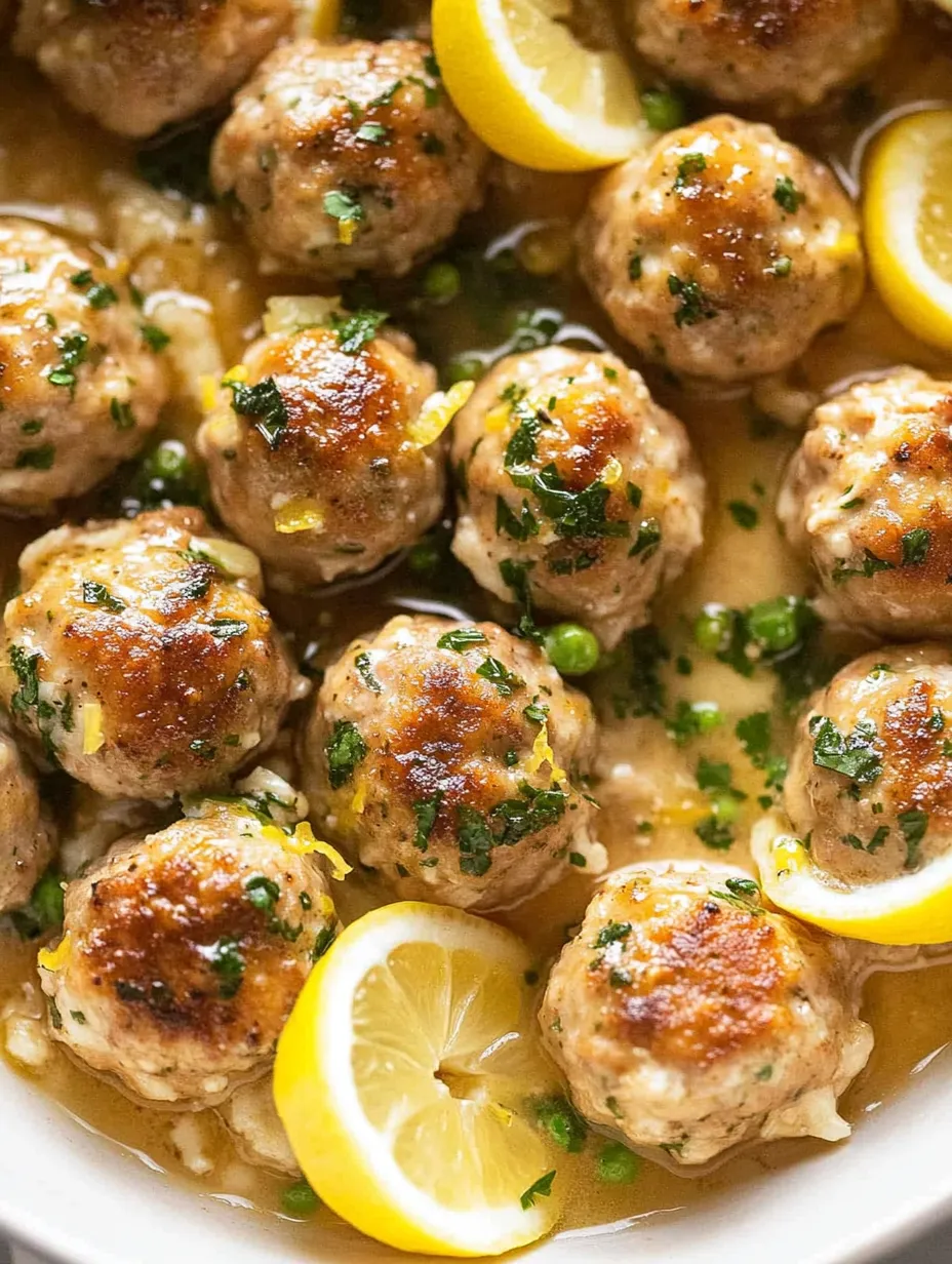 Chicken Piccata Meatballs Recipe