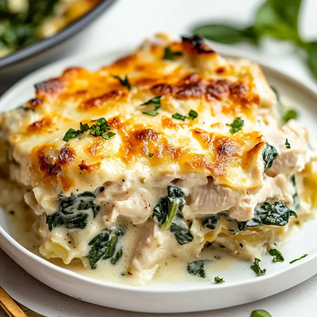 Creamy Chicken and Spinach Casserole