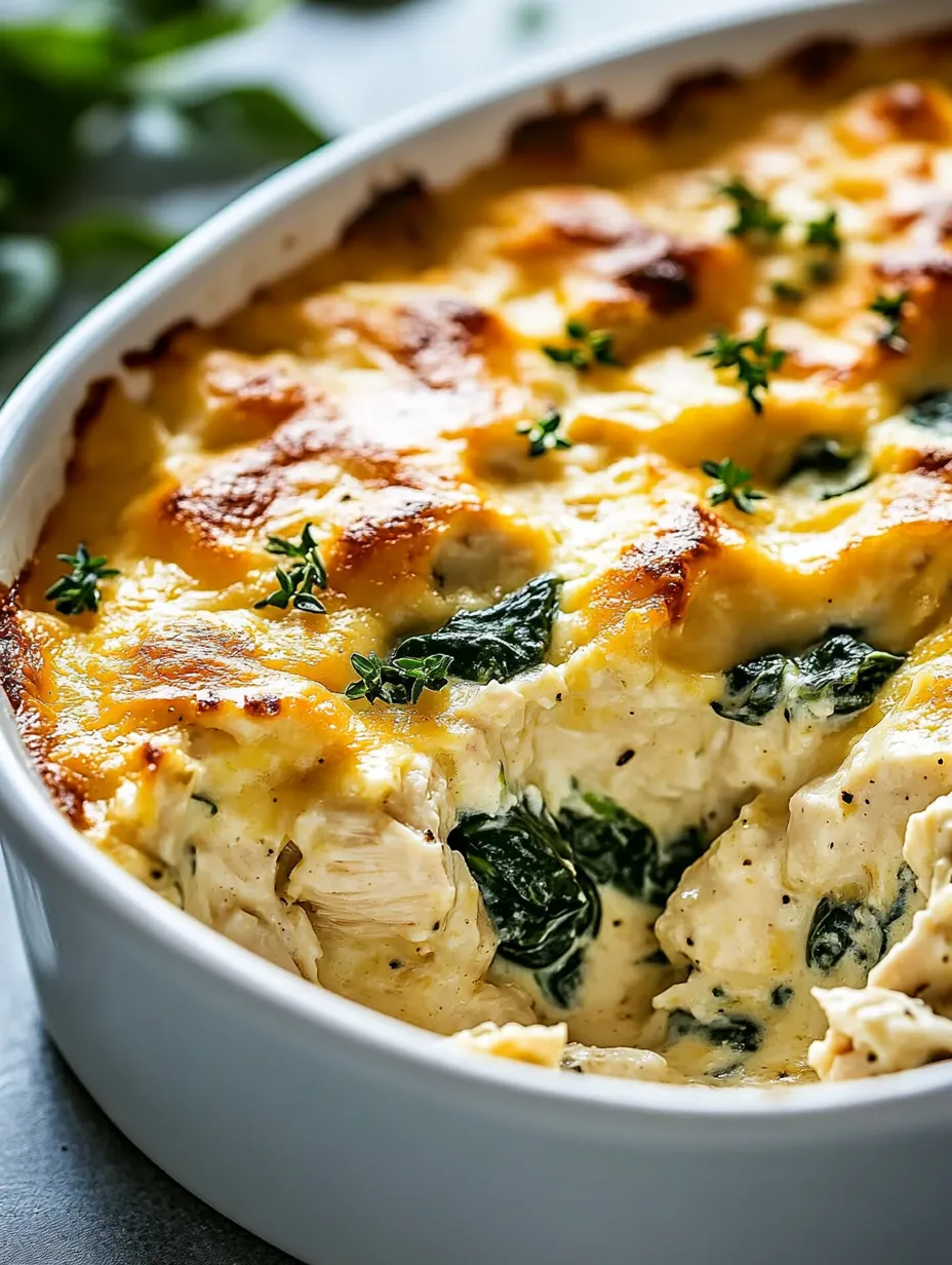 Creamy Chicken and Spinach Casserole Recipe