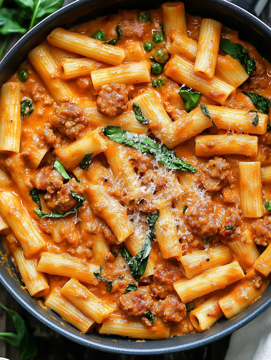 Creamy Sausage Rigatoni Recipe