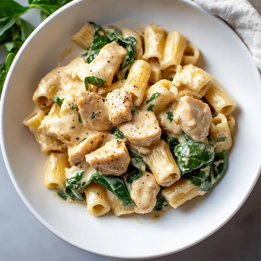 Chicken Spinach Pasta