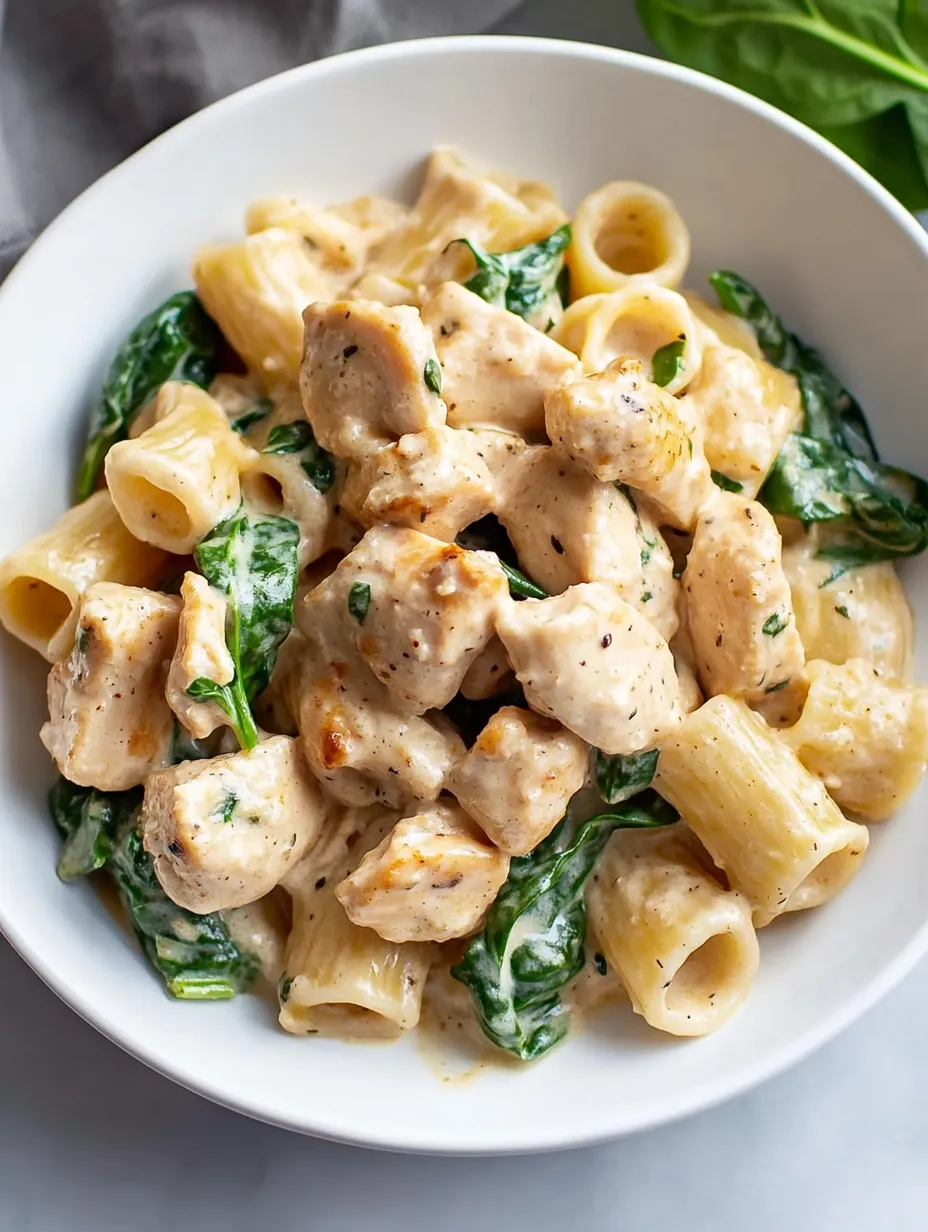 Chicken Spinach Pasta Recipe