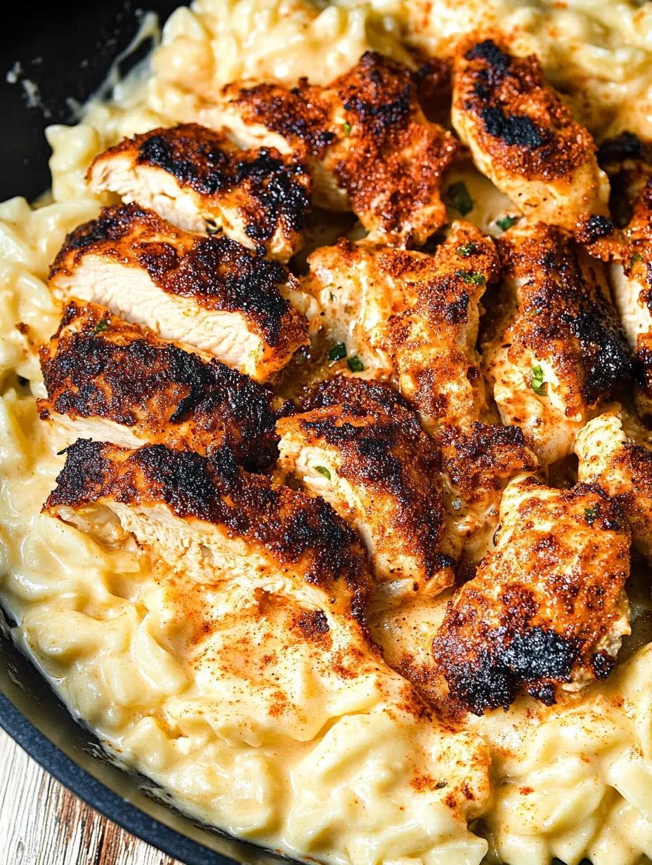 Blackened Cajun Chicken Alfredo Recipe