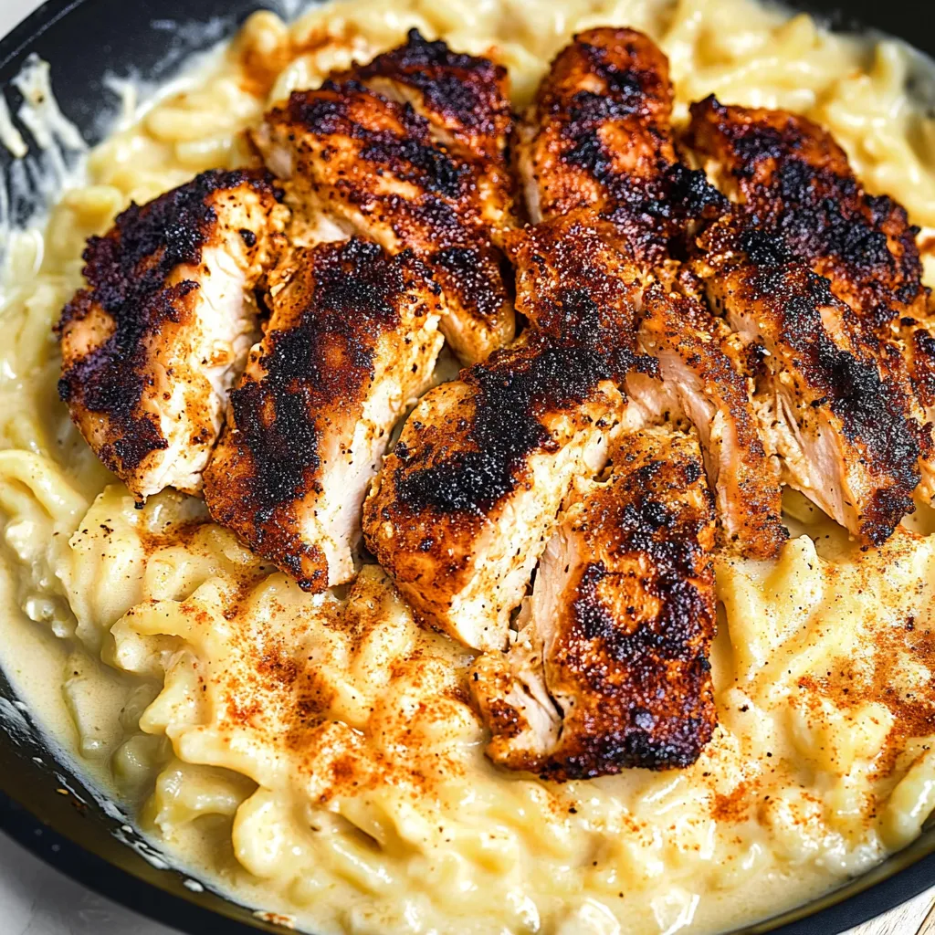 Blackened Cajun Chicken Alfredo