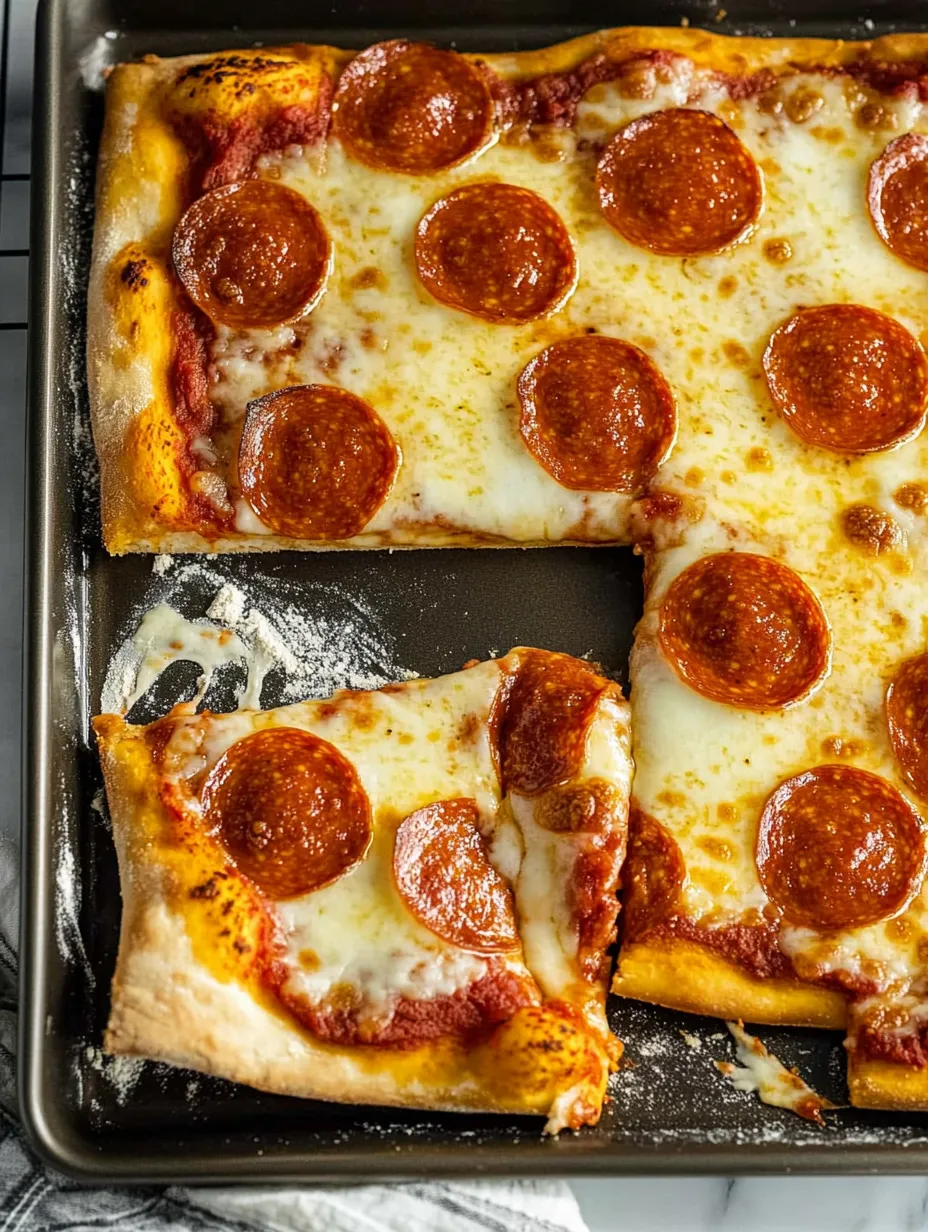 Sheet Pan Pizza Homemade