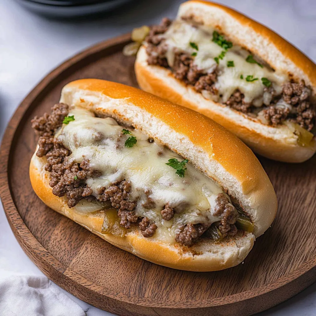 Ground Beef Philly Cheesesteak