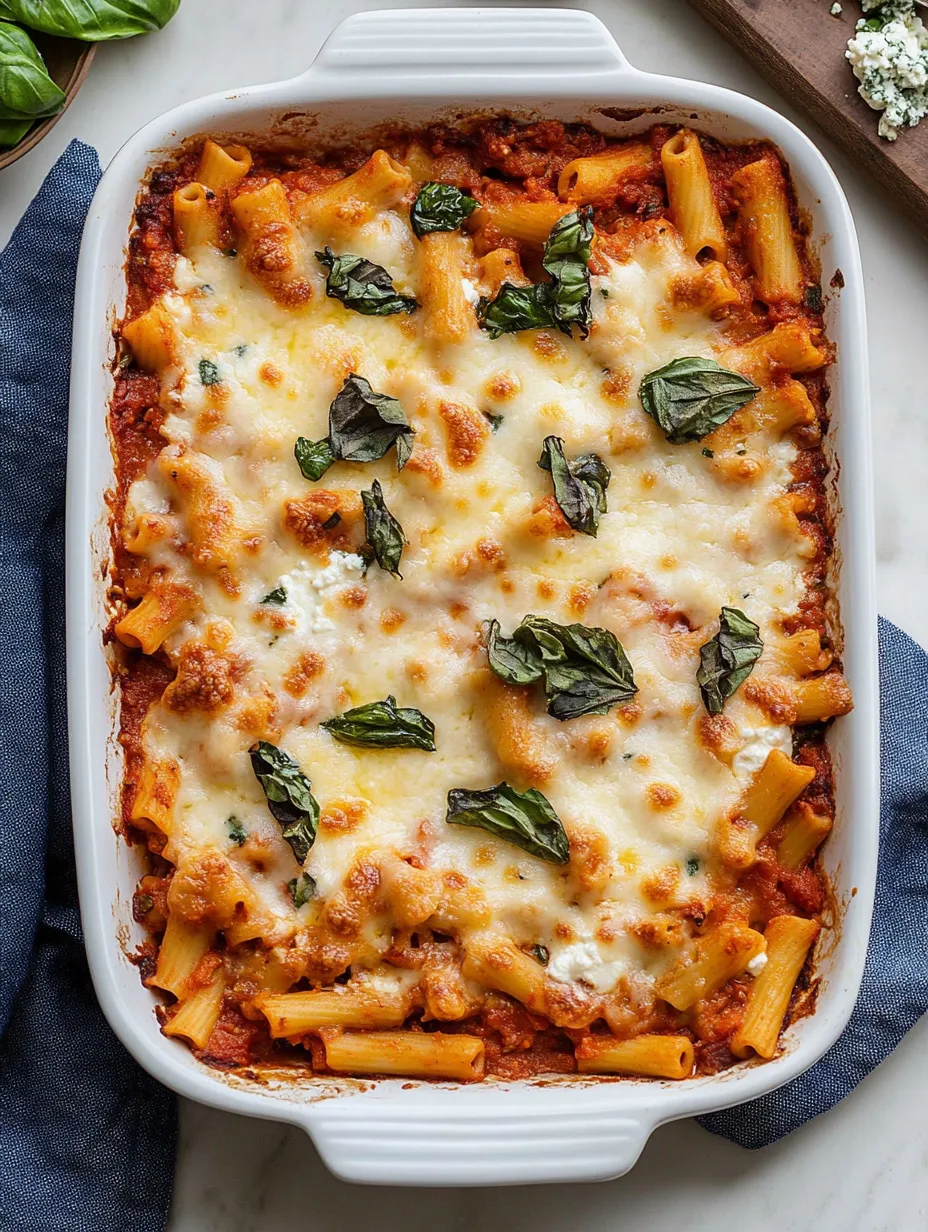 Easy Meatless Baked Ziti Recipe