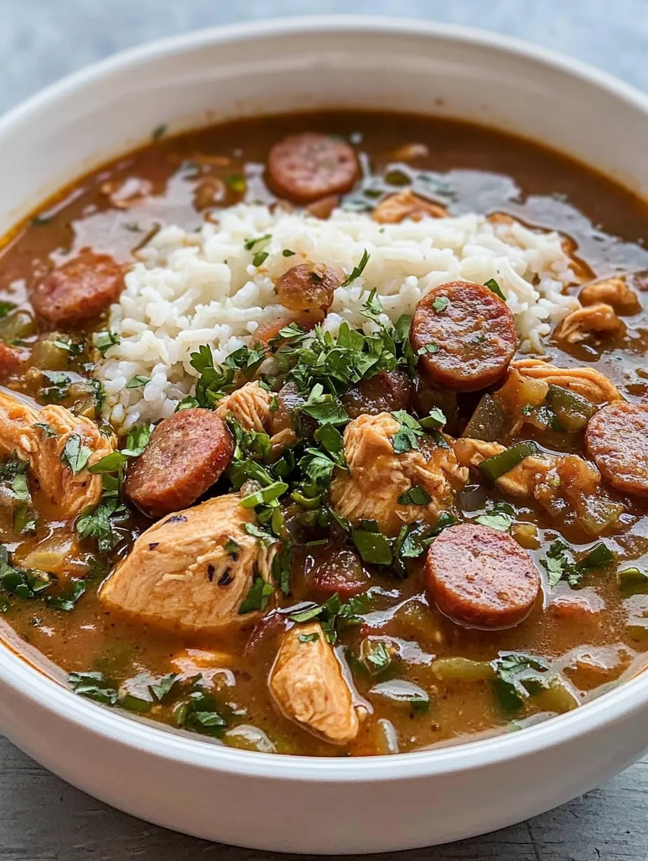 Chicken and Sausage Gumbo Recipe