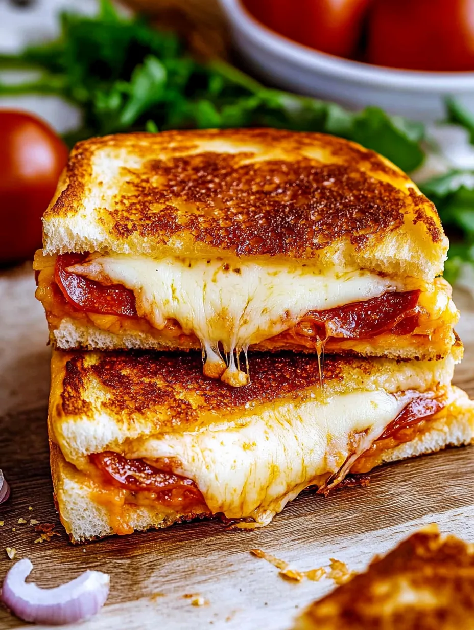 Pizza Grilled Cheese Homemade