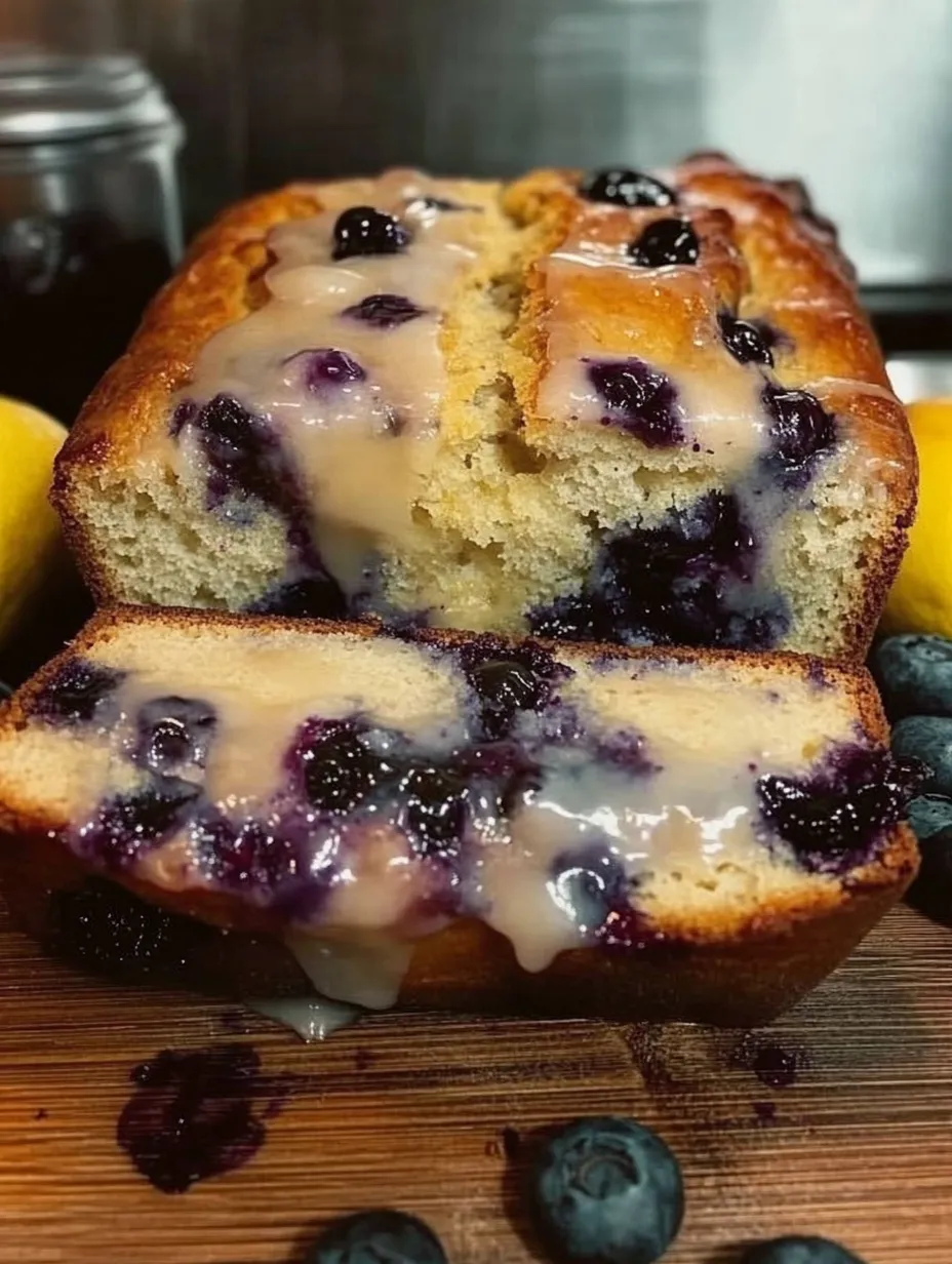 Sweet Lemon Blueberry Bread