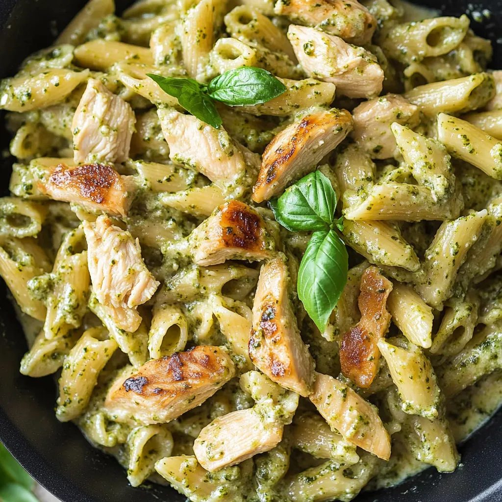 Creamy Chicken Pesto Pasta