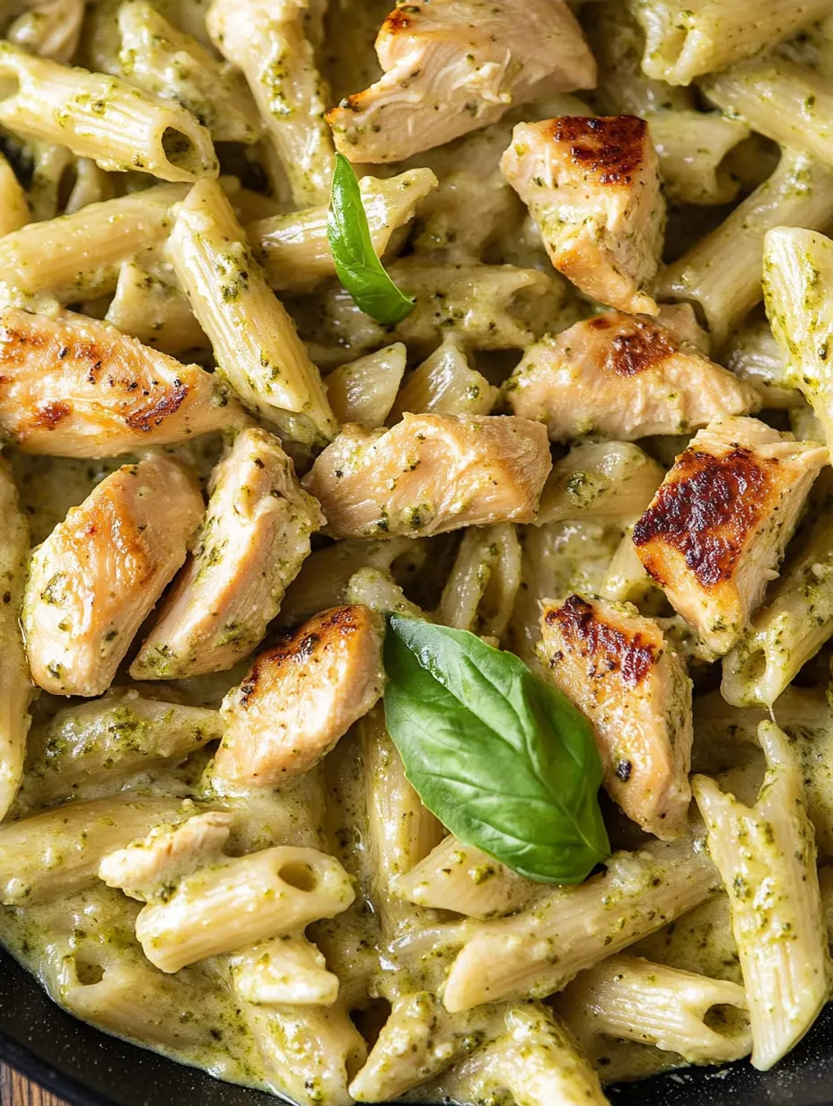 Creamy Chicken Pesto Pasta Recipe