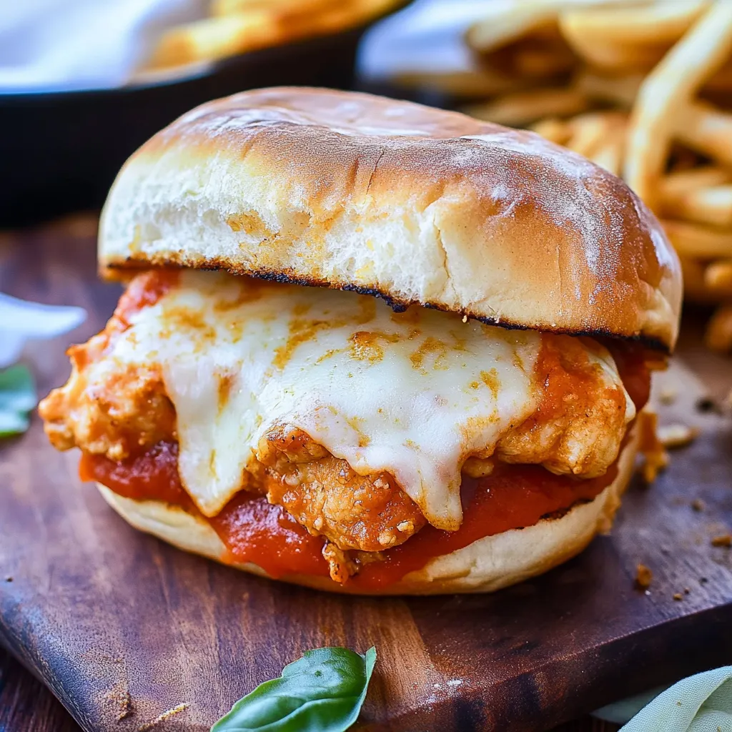 Chicken Parmesan Sandwiches Homemade