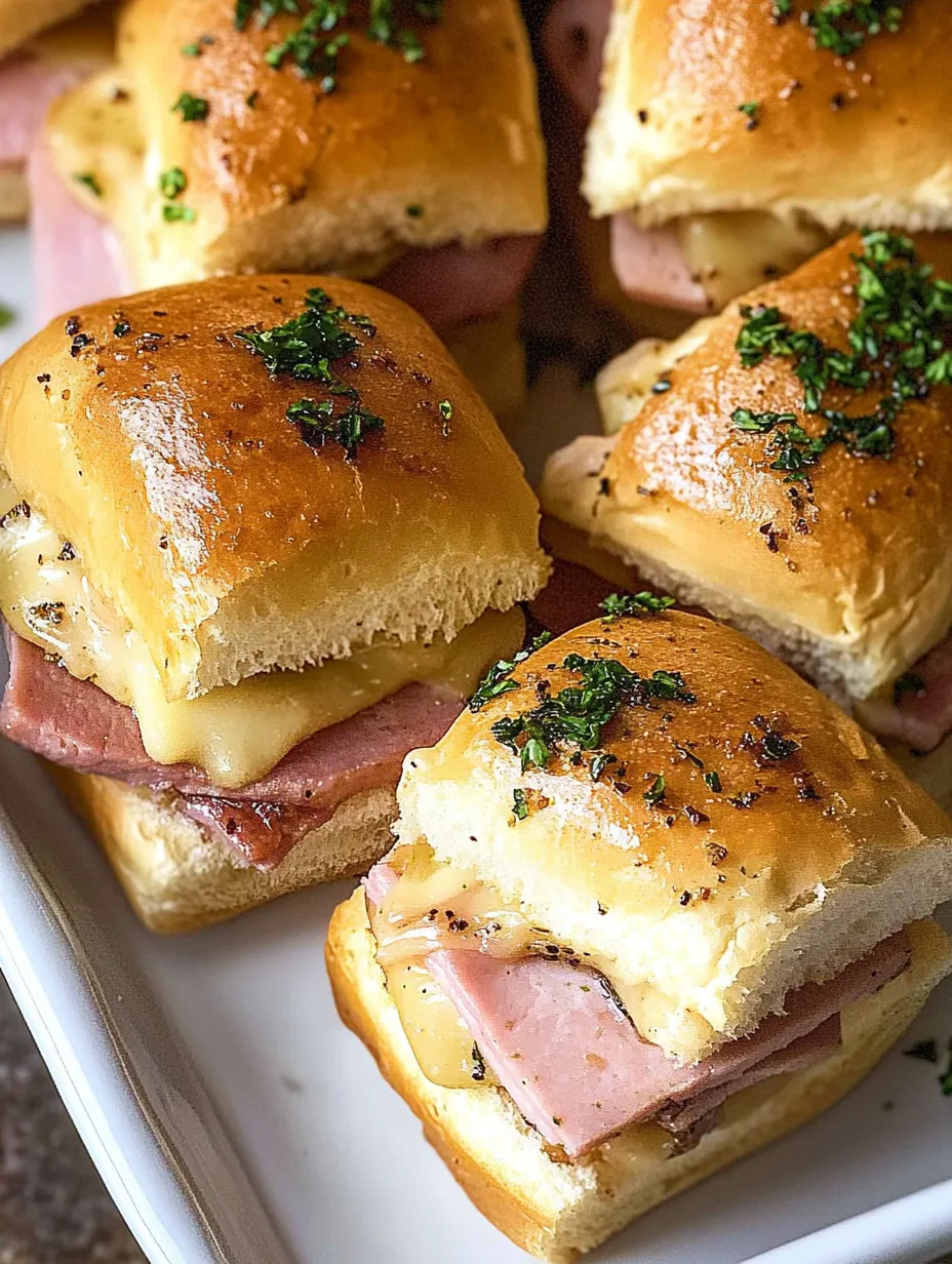 Easy Ham and Swiss Sliders