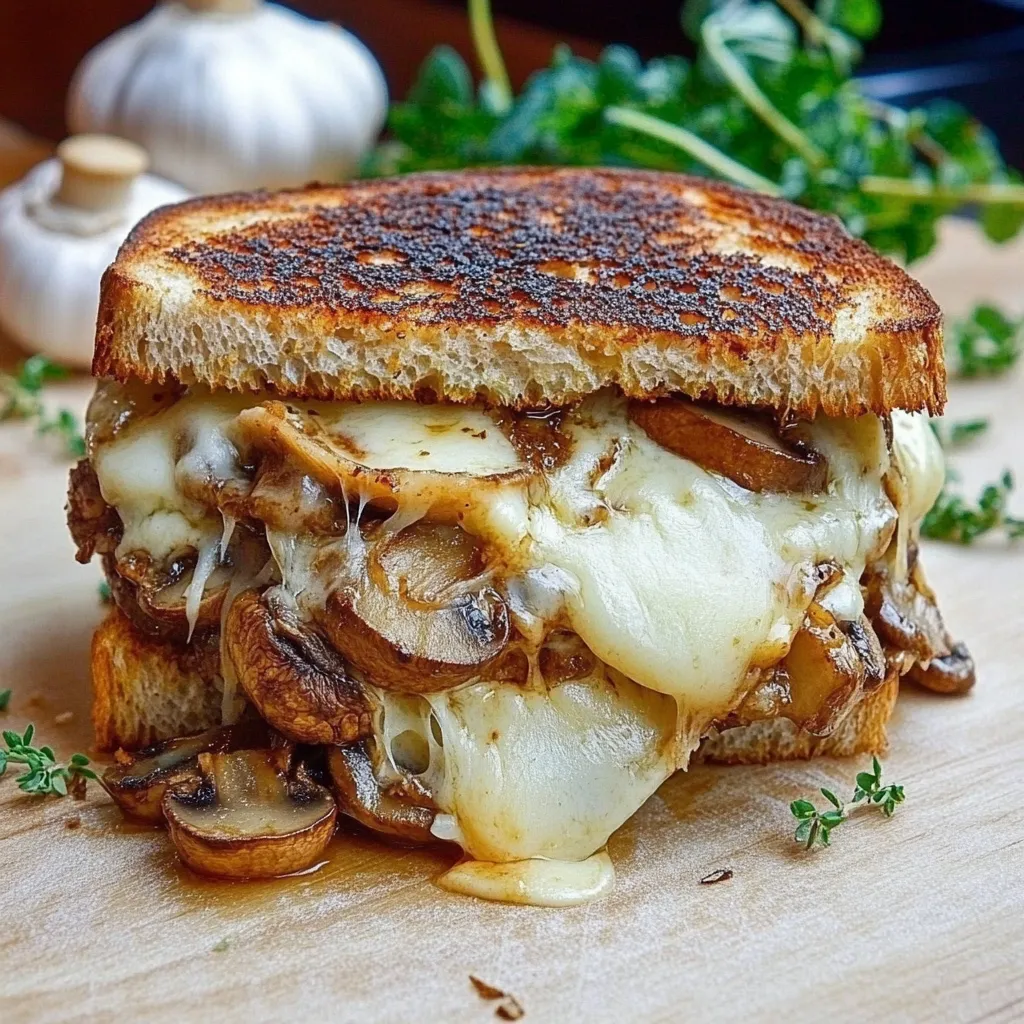 Mushroom Grilled Cheese Sandwich