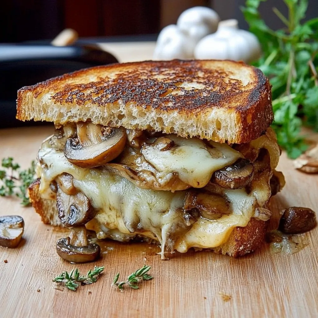 Mushroom Grilled Cheese Sandwich Recipe