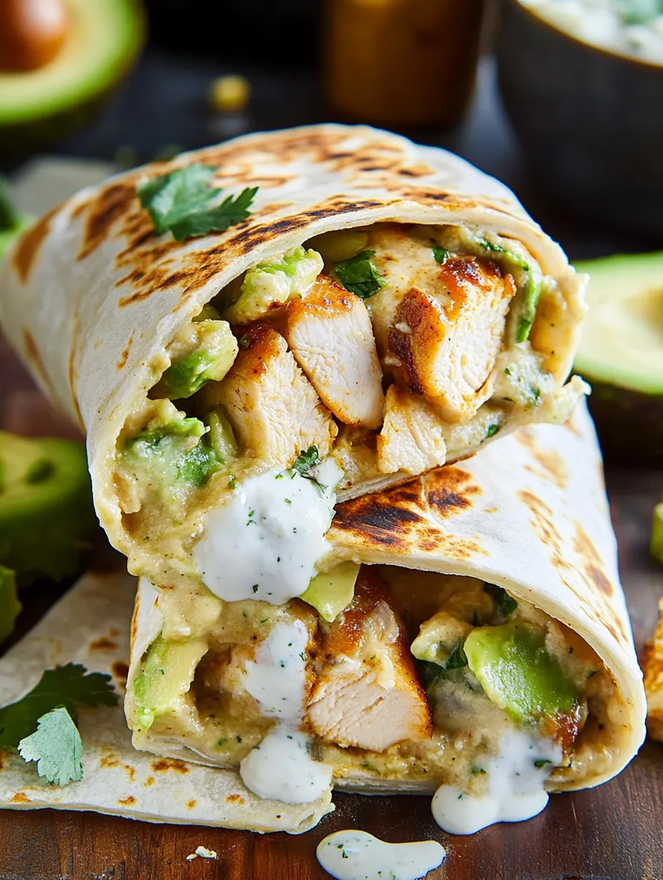 Chicken and Avocado Burritos Recipe