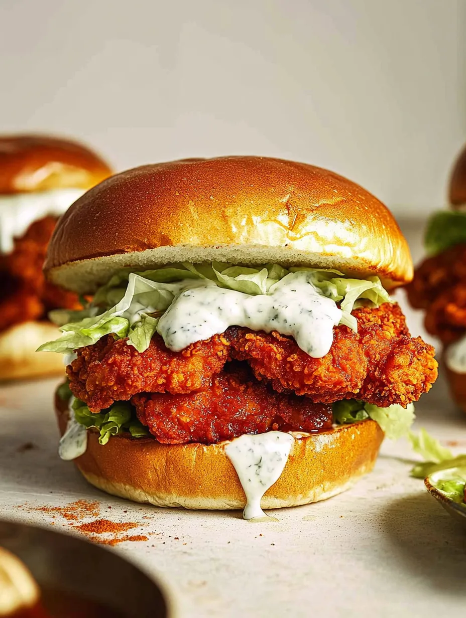 Baked Nashville Hot Chicken Sandwich Recipe