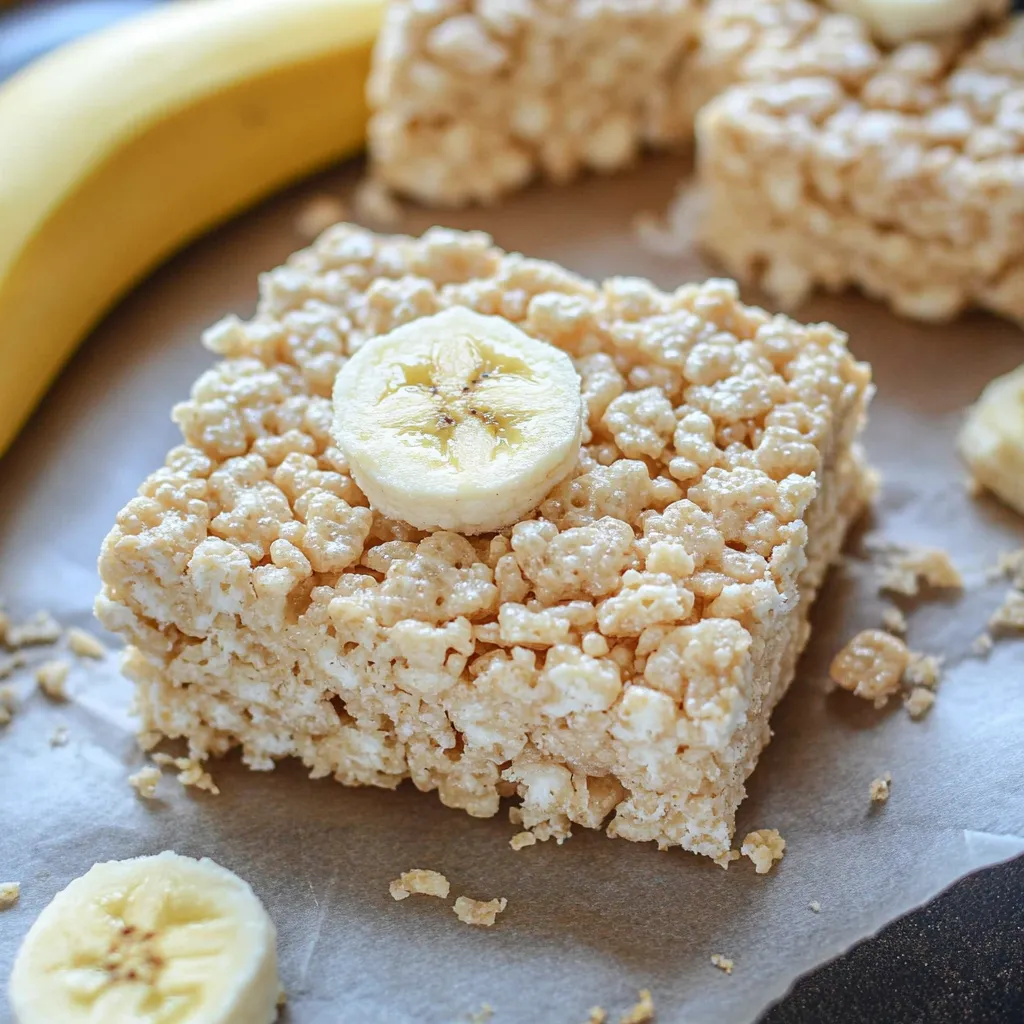 Banana Pudding Rice Krispie Treats