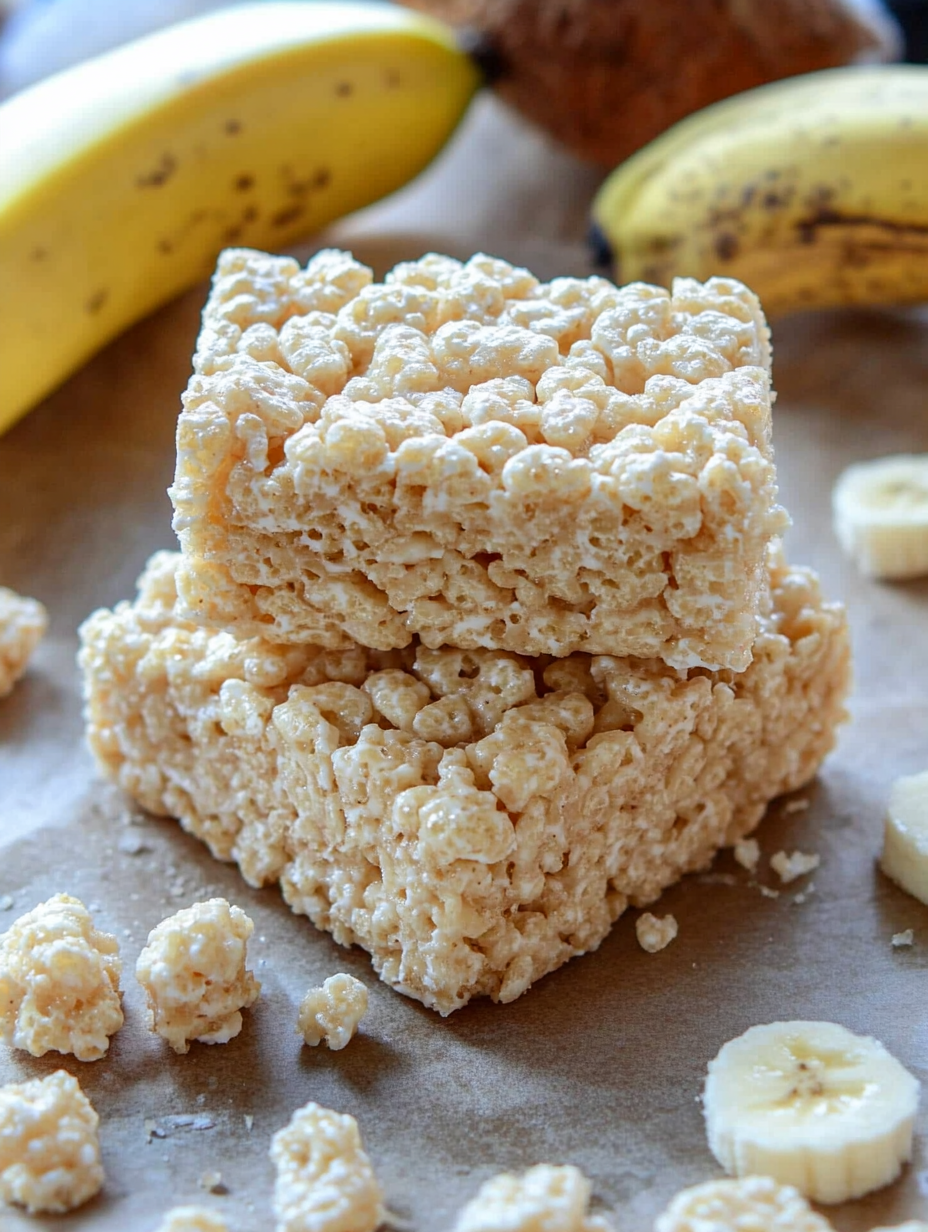 Easy Banana Pudding Rice Krispie Treats Recipe