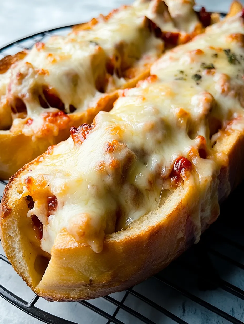 Cheesy Chicken Garlic Bread Recipe