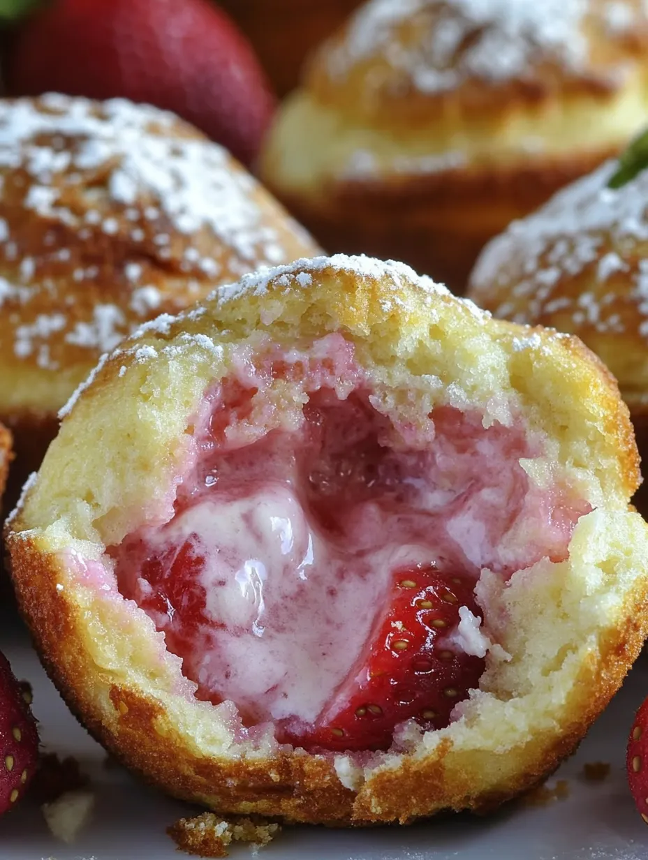 Easy Cream Cheese Strawberry French Toast Muffins