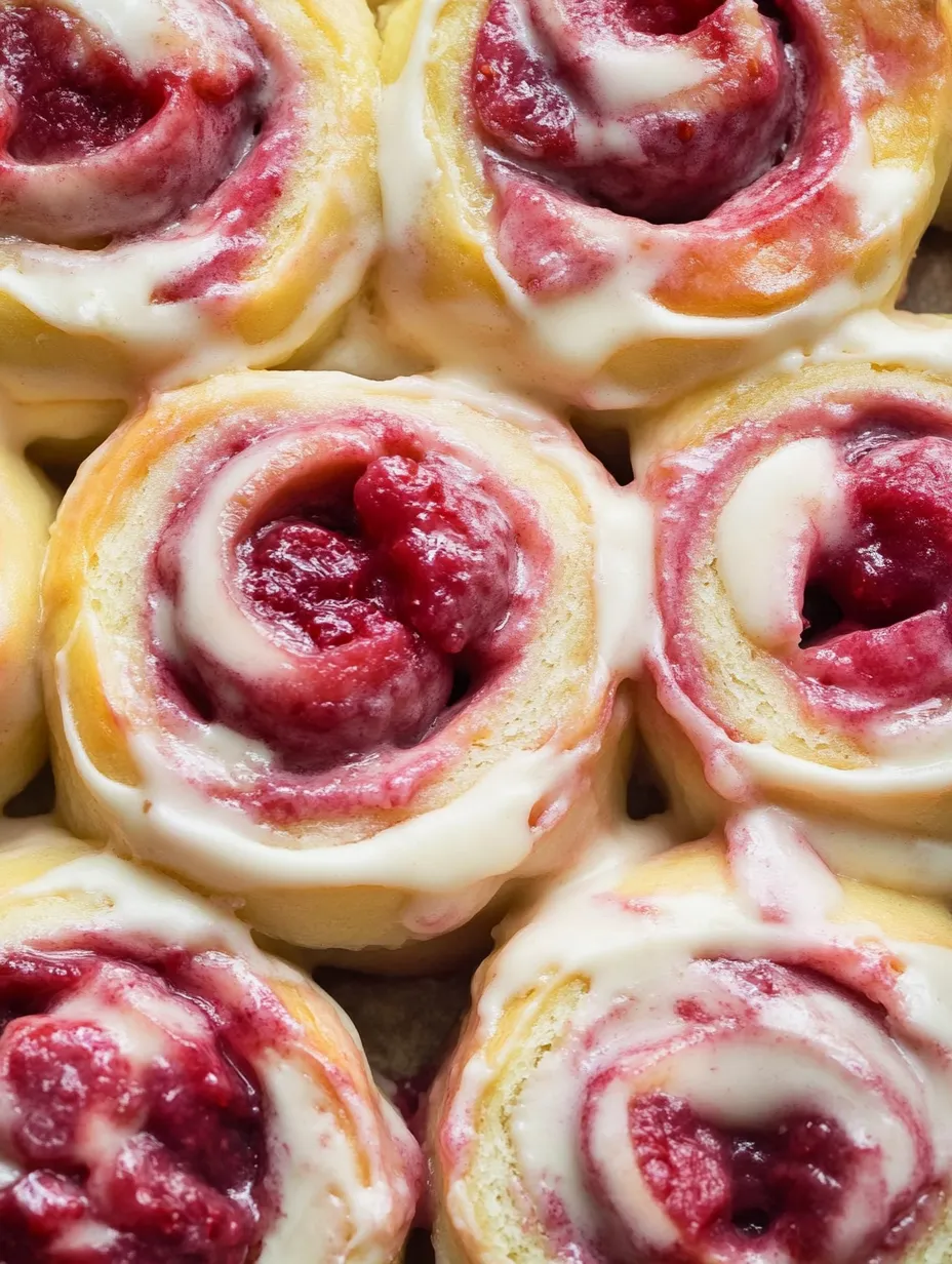 Lemon Raspberry Rolls Recipe