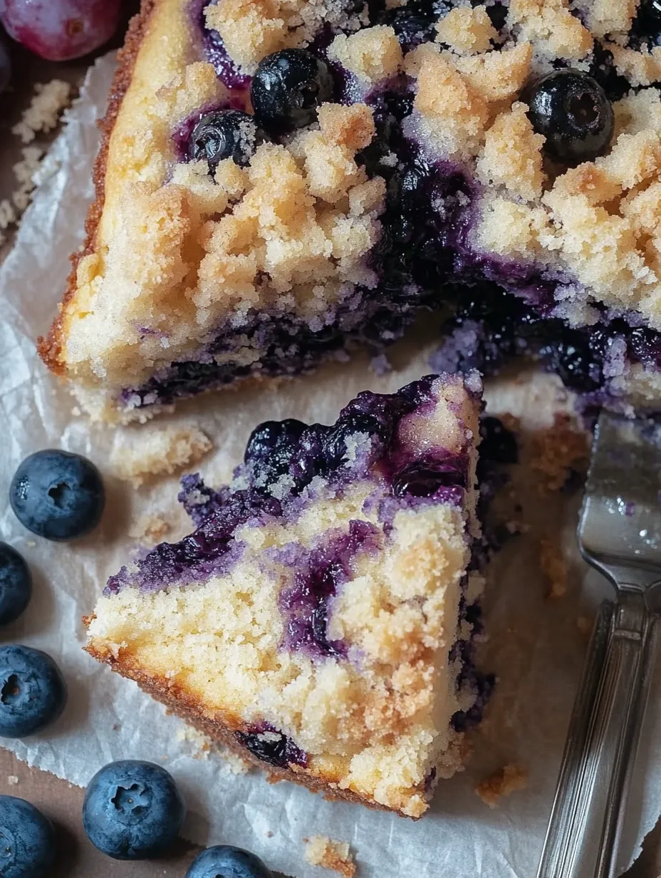 Blueberry Brioche Crumb Cake Recipe