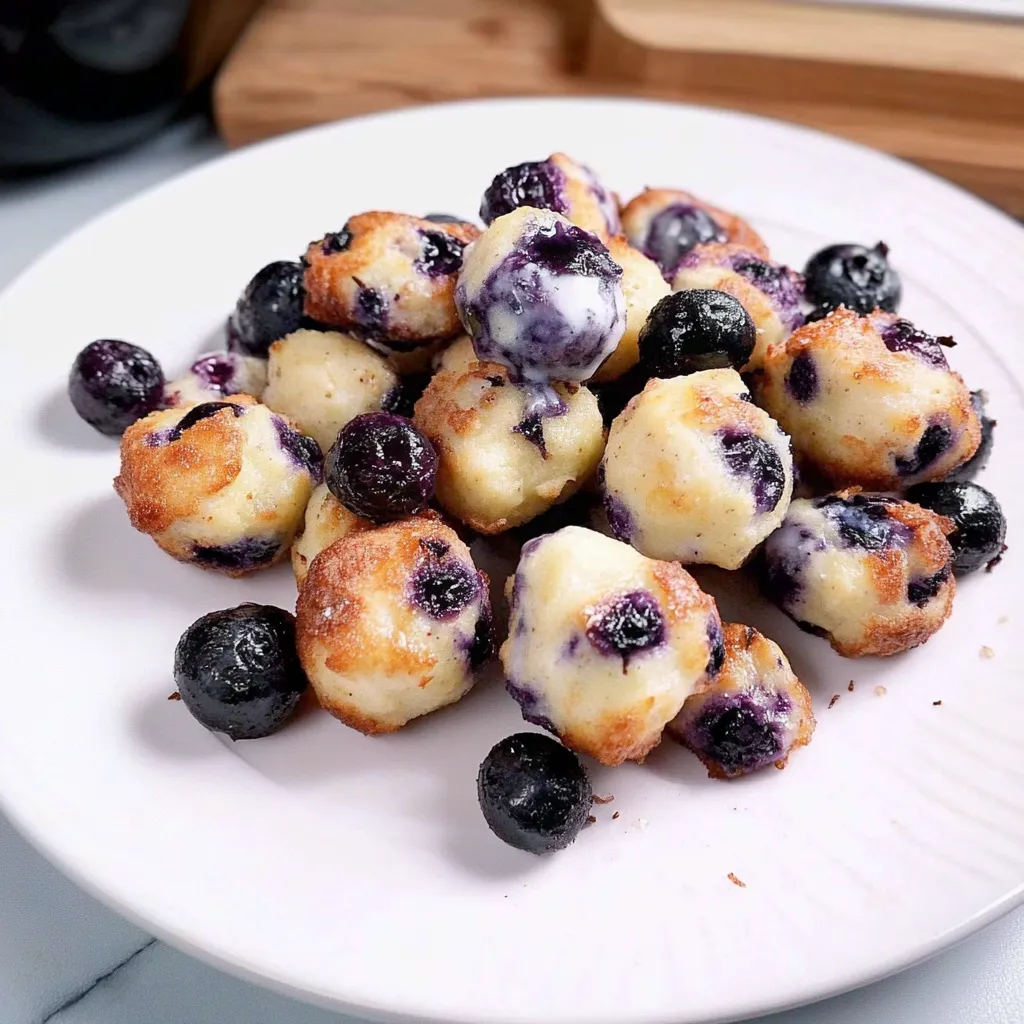 Blueberry Yogurt Fritters