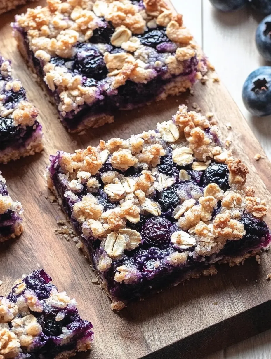 Breakfast Blueberry Oatmeal Crumb Bars Recipe