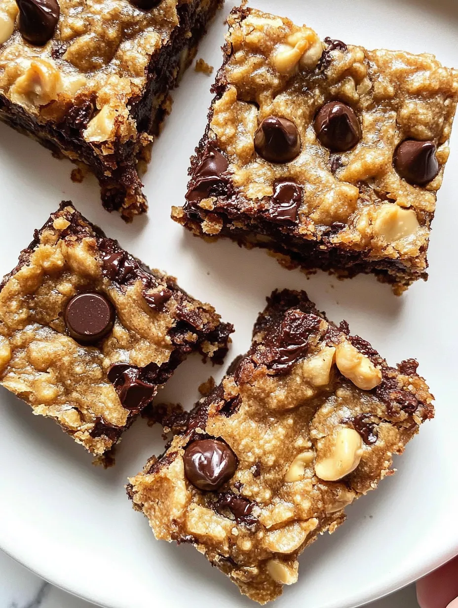 Peanut Butter Banana Bars Homemade